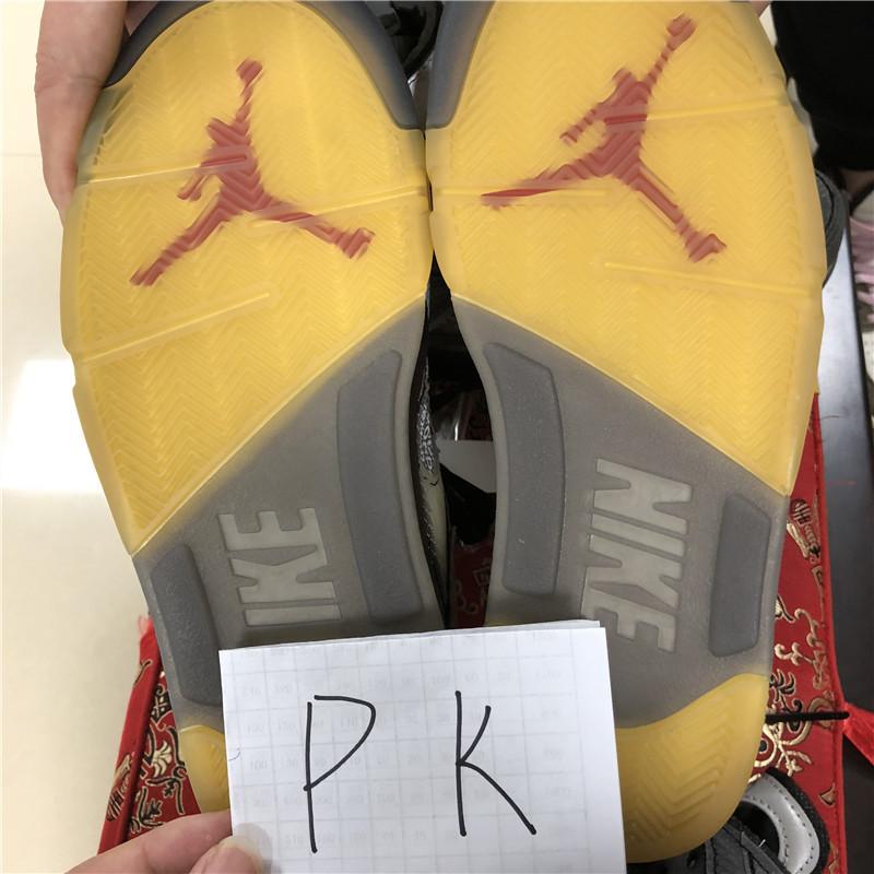 PK GOD Jordan 5 Retro Off-White Black CT8480 retail materials ready to ship